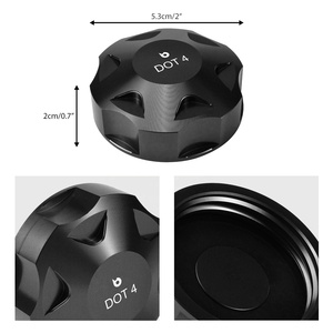BEVINSEE 1x Tapa del Depósito de Líquido de Frenos para VW Polo 5 GTI 1.4 1.8 <span class=keywords><strong>TSI</strong></span> 2008-2018 para Audi S3 A3 8V 2013-2020 # 5Q0611349B - Product Image 2