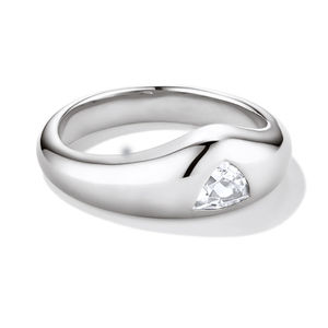 Gemnel Hot 925 Silver Plated 18K Gold Chunky <b>Ring</b> Lab-grown Gemstone <b>Ring</b> - Product Image 4