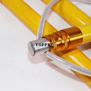 Swimming Pool Safety Equipment Stainless Steel Fiberglass Telescopic <b>Pole</b> Life Saving <b>Hook</b> - Product Image 5