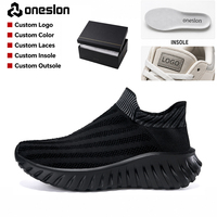 Chaussures de sport décontractées pour hommes, style chaussette, respirantes, légères, en maille, pour la marche, conception ODM/OEM