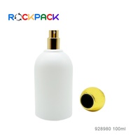 Envases Cosméticos Personalizados de 100 ml, Botellas de Perfume con Pulverizador y Tapas de Bola Doradas