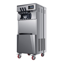 Machine à glace compacte commerciale, g, économie d'énergie, 3 parfums