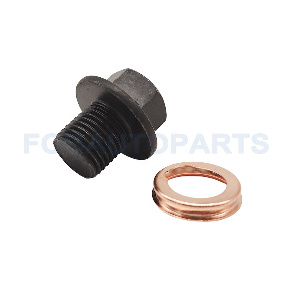 Auto Engine Transmission Oil Drain Cap Assembly Replacement for Nissan 11128-01M00 1112801M00