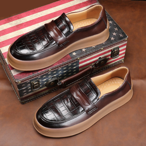 Zapatos Oxford de Vestir con Diseño en Contraste, Estilo Casual para Otoño, con Suela de Goma Impermeable, para Caminar al Aire Libre, Trabajo y Negocios - Product Image 6