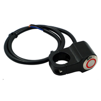Commutateur rouge/bleu de commande de bouton poussoir de moto de phare de support de guidon de moto