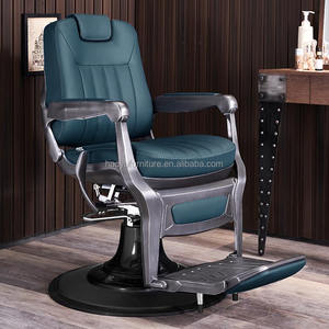 เก้าอี้ตัดผมสไตล์เรโทรสวยงามทันสมัย วัสดุหนังวินเทจ พร้อมฐานโครเมียมแข็งแรงทนทาน ขายในไมอามี - Product Image 3