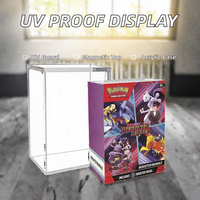 CYC Custom Étui de comptoir en acrylique moderne résistant aux UV pour TCG Prismatic Evolutions Booster Bundle avec aimants super puissants