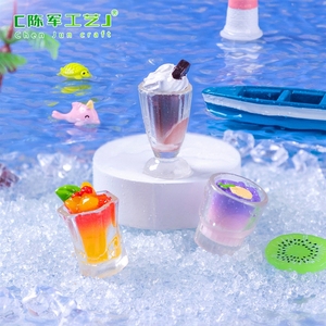 Gobelet à smoothie d'été Weij, décorations alimentaires et ludiques DIY, accessoires pour sacs surprises, <span class=keywords><strong>mini</strong></span> décorations de bureau, miniatures de paysages - Product Image 5