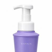 Bouteille pompe moussante en PET mat de 400 ml pour savon moussant, nettoyant visage, lavage des mains et lavage du corps, emballage personnalisé