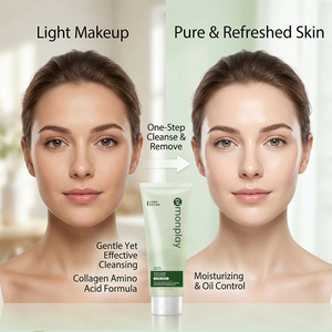 <span class=keywords><strong>Lait</strong></span> Nettoyant <span class=keywords><strong>Non</strong></span> Comédogène au Collagène et Acides Aminés, Contrôle du Sébum, Anti-Acné pour le Visage - Product Image 3