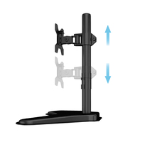 CHARMOUNT Support de moniteur unique de haute qualité Support en acier pour moniteurs de 10 ''-27'' pouces Fabricant en gros