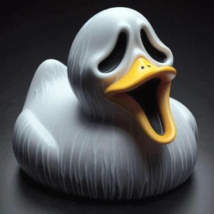 Estatua de Resina de Pato de Película de Terror - Decoración Espeluznante de Personaje Villano para Mesa, Fiesta, Hogar o Estantería - Product Image 4