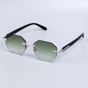 Gafas de Sol Cuadradas Retro de Acetato con Logotipo Personalizado, Moda 2025, Protección UV400, Sin Montura, Degradado, para Hombre y Mujer - Product Image 4