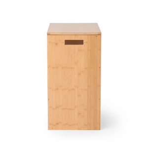 Panier à linge de haute qualité amovible en bambou à double compartiment, élégant et moderne avec doublure en tissu à prix compétitif - Product Image 2