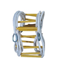 Aegokefire — échelle de câble métallique en acier mélangé, 1-20 mètres, pliable, pour évacuation de bateau, en Fiber de polypropylène mixte