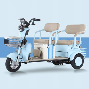 Vélo cargo électrique pliable à trois <span class=keywords><strong>roues</strong></span> et trois places pour personnes âgées, avec moteur brushless 600W et capacité de charge de 100-200 kg, fabriqué en Chine à prix abordable - Product Image 4