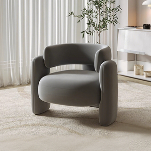Fauteuil de loisirs de luxe moderne pour la maison et l'appartement, chaise durable en tissu pour salle à manger, salon et villas - Product Image 3