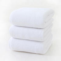Serviettes de bain d'hôtel en coton tricoté avec logos brodés, linge de lit uni pour hôtels, serviette à séchage rapide, serviette de bain ultra douce