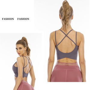 Venta caliente personalizado Fitness Yoga Bras a prueba de golpes transpirable cómodo deportes Yoga Bra - Product Image 6