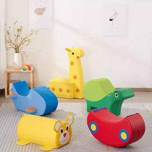 Voiture de jeu souple en mousse colorée pour enfants, équipement de salle de jeux intérieure, voiture à roulettes pour enfants, <span class=keywords><strong>accessoire</strong></span> de location pour fêtes, jeux de voiture en éponge - Product Image 3