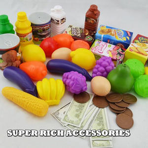 Jeu de rôle pour enfants, <span class=keywords><strong>caisse</strong></span> <span class=keywords><strong>enregistreuse</strong></span> électronique réaliste, ensemble de jouets de comptoir, accessoires luxueux, jouets de supermarché en plastique - Product Image 2