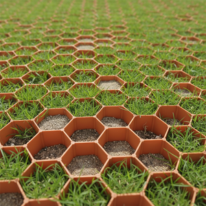 Grille de pavage en plastique HDPE, couleurs noir, vert, marron, blanc, pour plantation extérieure en nid d'abeille, stabilisateur de gravier pour allées et pavés. - Product Image 1