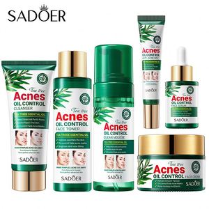 SADOER Vente en gros Crème visage blanchissante anti-acné à l'arbre à thé, hydratante, produits de soin de la peau, ensemble de soins de la peau - Product Image 6