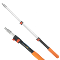 Perche d'extension écologique avec poignée universelle, manche compact en aluminium à 2 sections, idéale pour le nettoyage des roues et des intérieurs