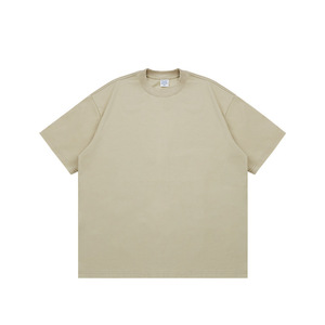 Áo thun nam chất liệu cotton 100%, in logo tùy chỉnh, dáng rộng, ngắn, kiểu jersey, cao cấp, nặng ký - Product Image 2