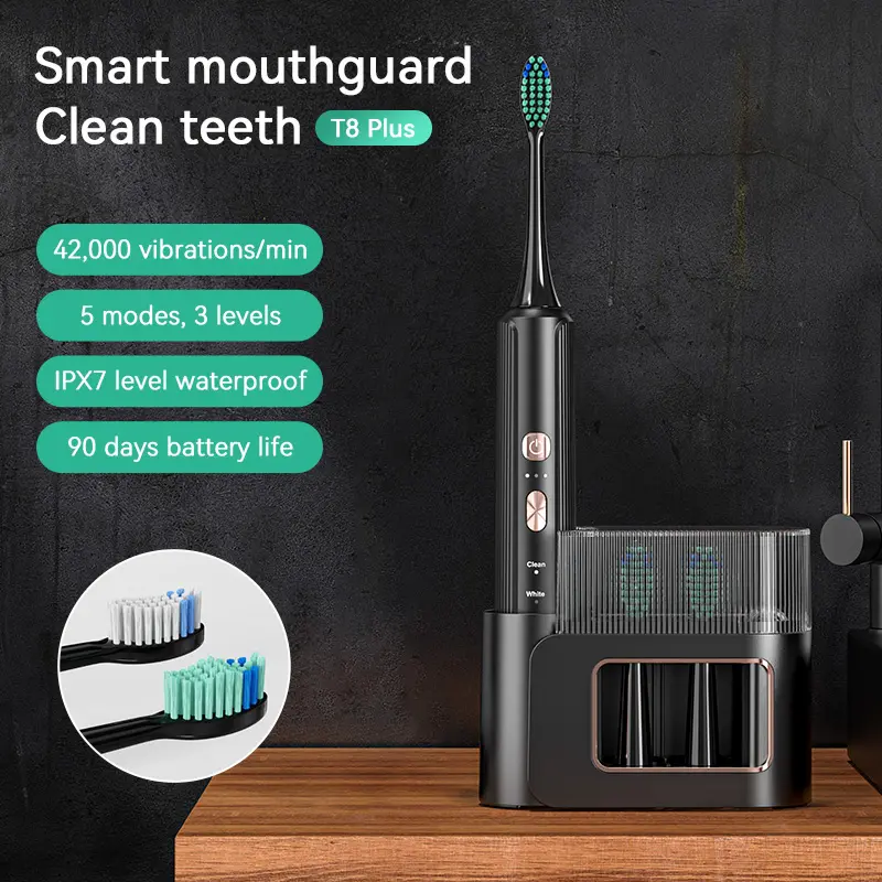 Spazzolino da denti elettrico per adulti all'ingrosso spazzolino da denti elettrico elettronico intelligente automatico ad ultrasuoni OEM 2022