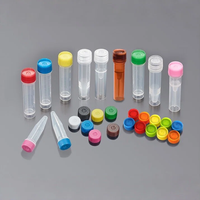 Flacons cryogéniques pour cellules de 0,5 ml, 15 ml, 20 ml, 50 ml avec capuchon codé par couleur, tube de stockage cryogénique conique rond avec joint annulaire pour la congélation