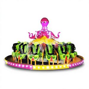 Carrusel de Pulpo de Alta Calidad, Fabricación China, Construcción de Acero y Fibra de Vidrio, Uso Interior/Exterior, Apto para Escuelas, 16 Personas - Product Image 1