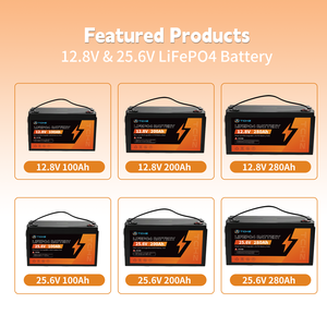 แบตเตอรี่ลิเธียมไอออน 12v 100ah โรงงานผลิต 200Ah 280Ah 300Ah 24 โวลต์ สำหรับโซลาร์ - Product Image 5