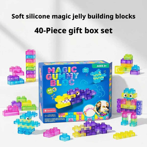 Blocchi di Costruzione in Plastica Magici, 40 Pezzi Grandi, Giocattoli Puzzle Fantascientifici Creativi per Bambini - Product Image 5