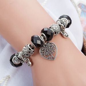 Pulseras con encanto de corazón, color negro, <span class=keywords><strong>2022</strong></span> - Product Image 2
