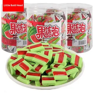 <span class=keywords><strong>Bonbons</strong></span> à la gomme à bulles à la pastèque pour enfants, en seau, Little Bald-Head, 500g, 3,5g/pièce, série combinée, <span class=keywords><strong>bonbons</strong></span> nostalgiques <span class=keywords><strong>de</strong></span> l'<span class=keywords><strong>enfance</strong></span> - Product Image 2