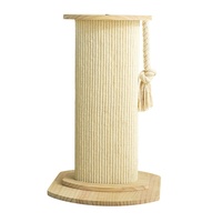 Poteau à gratter pour chat résistant à l'usure et sans poussière Cadre vertical d'escalade pour chat Jouet pour chat intégré