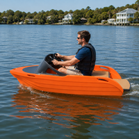 Bateau à moteur électrique miniature de haute qualité, vitesse rapide, nouveau design, bateau de karting sans batterie