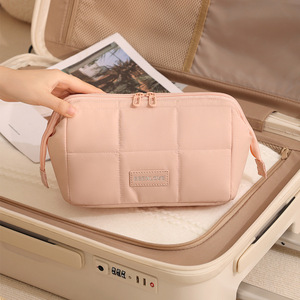 Bolsa de Cosméticos Beenlove de Gran Capacidad, Estuche de Maquillaje de Viaje Ligero, Rosa, Beige, Azul Claro, Organizador de Artículos de Aseo Portátil - Product Image 3