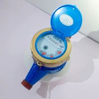 CE Multi-Jet Cast Iron Mechanical Water Meter ISO4064 Mechanical Water Meter Thread Blue Body R80 Bulk Export