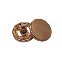 Boutons de poche cachés à pression à quatre boutons en laiton, motif cœur, style normcore/minimaliste, veste bomber anti- CS042
