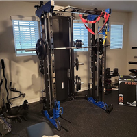 Appareil de musculation multifonctionnel robuste, rack à squats mural Smith Machine pour la musculation