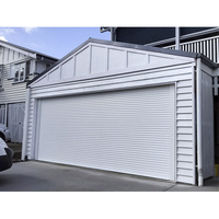 Porte de garage à volets roulants ventilés en aluminium électrique moderne, design de ventilation pour l'extérieur des villas résidentielles