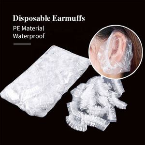 100 Pezzi Copri Orecchie Monouso Trasparenti in PE per Parrucchieri, Flessibili e Usa e Getta per Asciugatura Capelli - Product Image 6