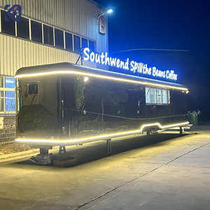 รถพ่วงขายอาหารสแตนเลส CAMPTRL รถขายพิซซ่า บาร์บีคิว อาหารจานด่วน <span class=keywords><strong>ร้าน</strong></span><span class=keywords><strong>กาแฟ</strong></span> ครัวครบชุด รถเข็นขายอาหาร - Product Image 2