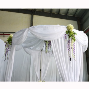 Telescopic wedding ceremony curtains pipe and drape backdrop stand kit - Product Image 1