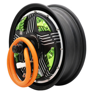 Motor sin Escobillas DKYS de 72V 12"50H6000W, Apto para Motores de Motocicleta de Bajo Consumo, Verde 12"50H6000W-W Magnet Mot - Product Image 2