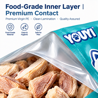 YOUYI Sachet Doypack personnalisé pour aliments secs pour chiens, imprimé en héliogravure, anti-perforation, avec fermeture éclair refermable, emballage de qualité alimentaire