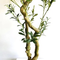 90cm 120cm 150cm 180cm 210cm 240cm Künstliche Tropische Pflanzen aus Kunststoff für Innendekoration, Künstlicher Olivenbaum für Hochzeiten & Hotels