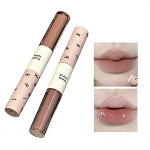 ลิปกลอส BLACK NANA แบบหัวคู่ & ลิปสติกเนื้อมัดแมตต์ สีชมพูอ่อน แต่งหน้าโทนนู้ด สีสวยชัด ติดทนนาน 1 กรัม*2 - Product Image 3